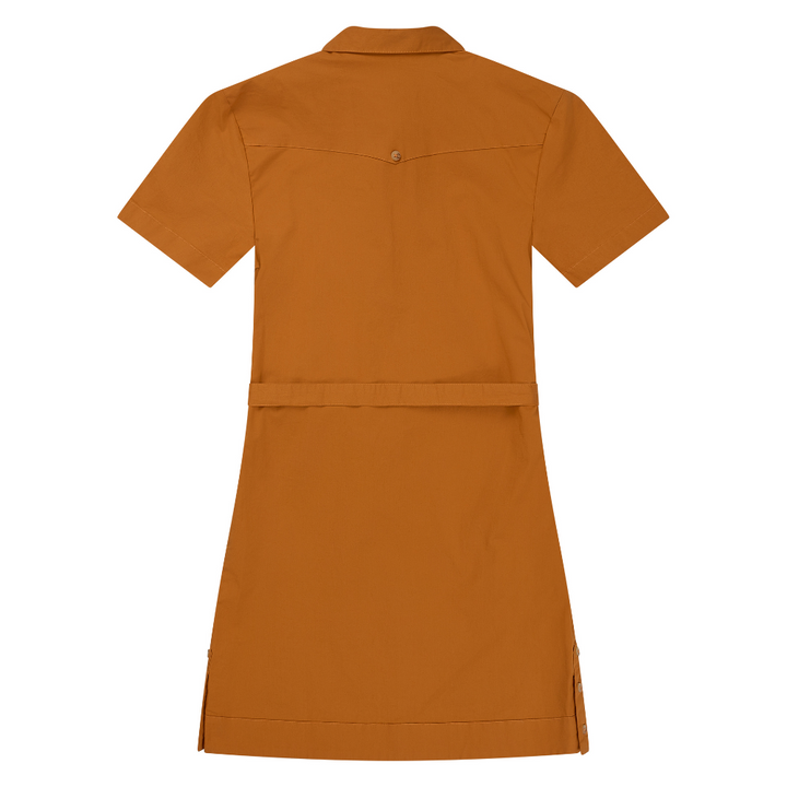 Texas Standard - Tejas Guayabera Dress - Burnt Orange