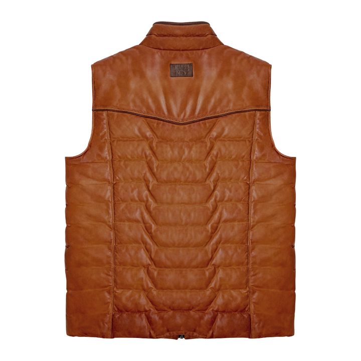 Texas Standard - Maverick Leather Vest - Cognac