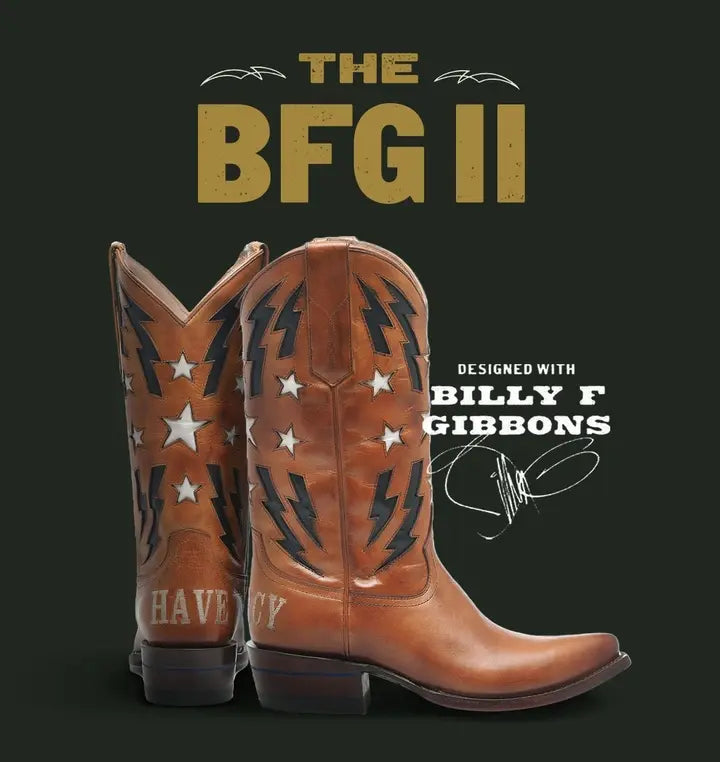 LIMITED EDITION BOOTS WITH BILLY GIBBONS FROM ZZ TOP