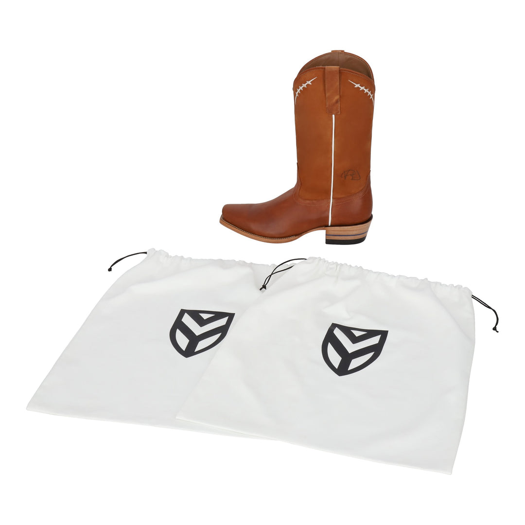 The VY — Alvies x Vince Young limited-edition numbered presentation box, Pigskin Brown colorway, view 4