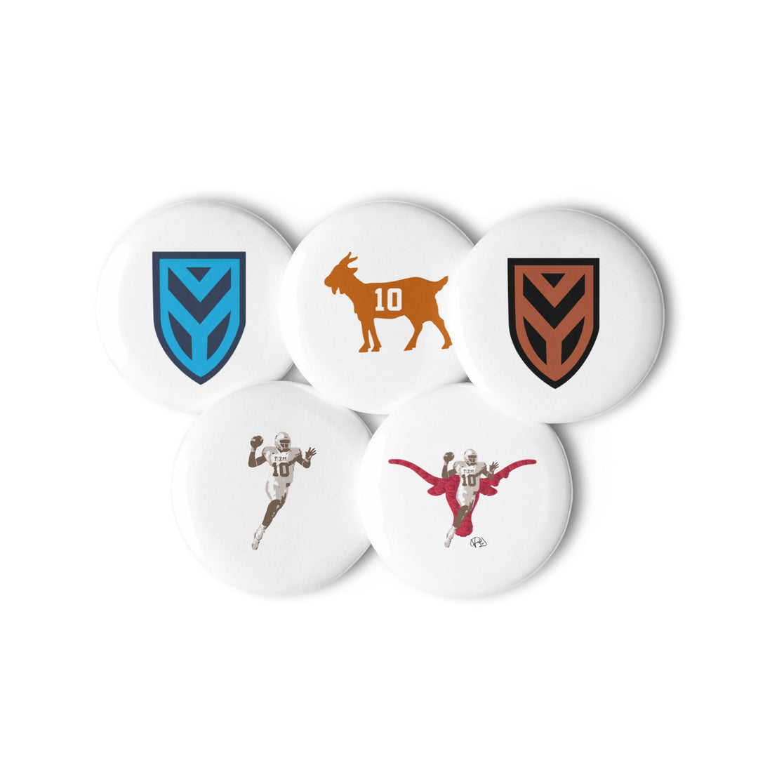 The GOAT Collection — Pin Button Set